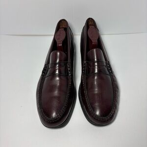 Dexter Penny Loafers Dress Shoes Mens Size 11 Burgundy Leather Slip On Made USA